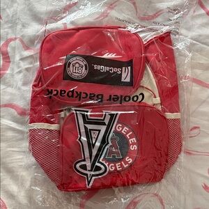 Los Angeles Angels Red Cooler Backpack